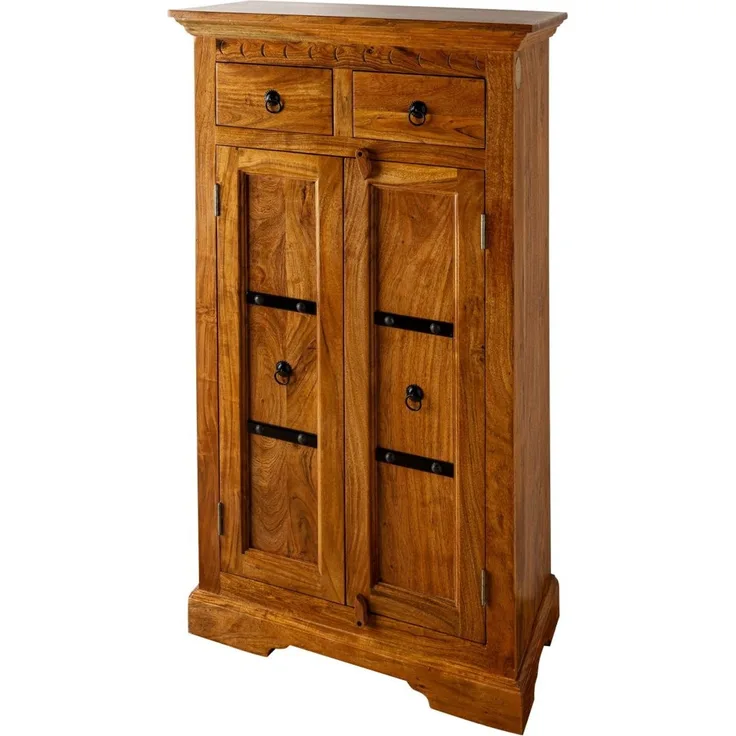 Schrank Akazie 72x38x132 honig lackiert OXFORD #0525