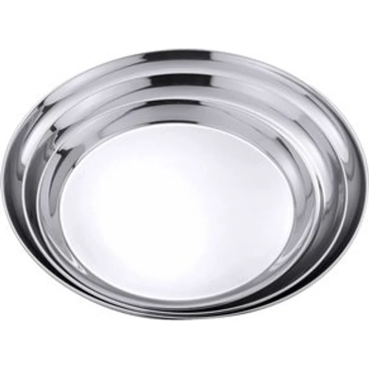 Contacto Tablett Contacto Edelstahl Serviertablett rund 30 cm – Bild 3