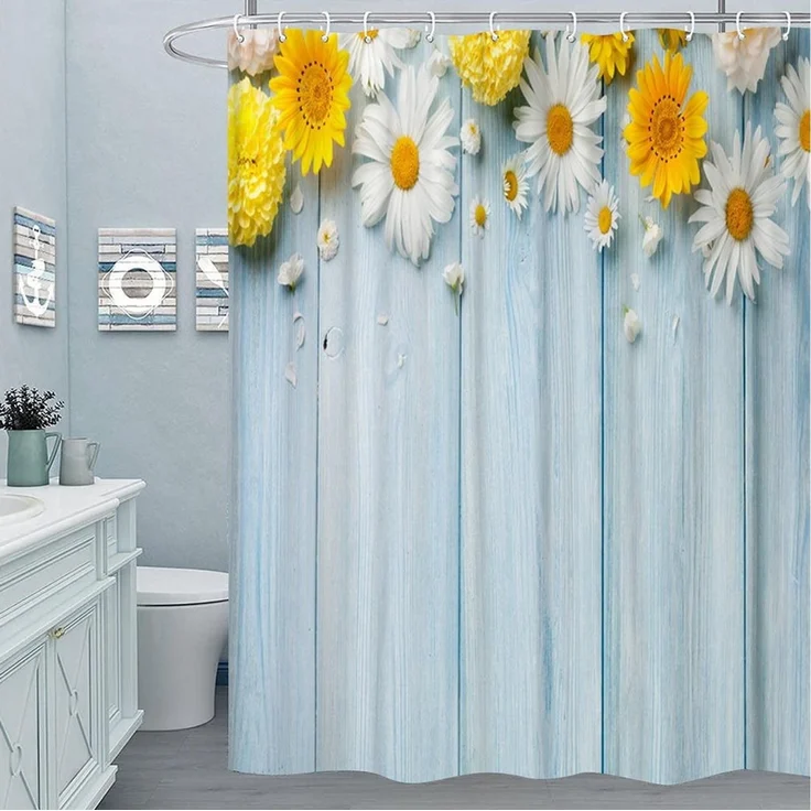 M&W DAS DESIGN Duschvorhang Shower curtains Anti schimmel Waschbar 180x200cm – Bild 1