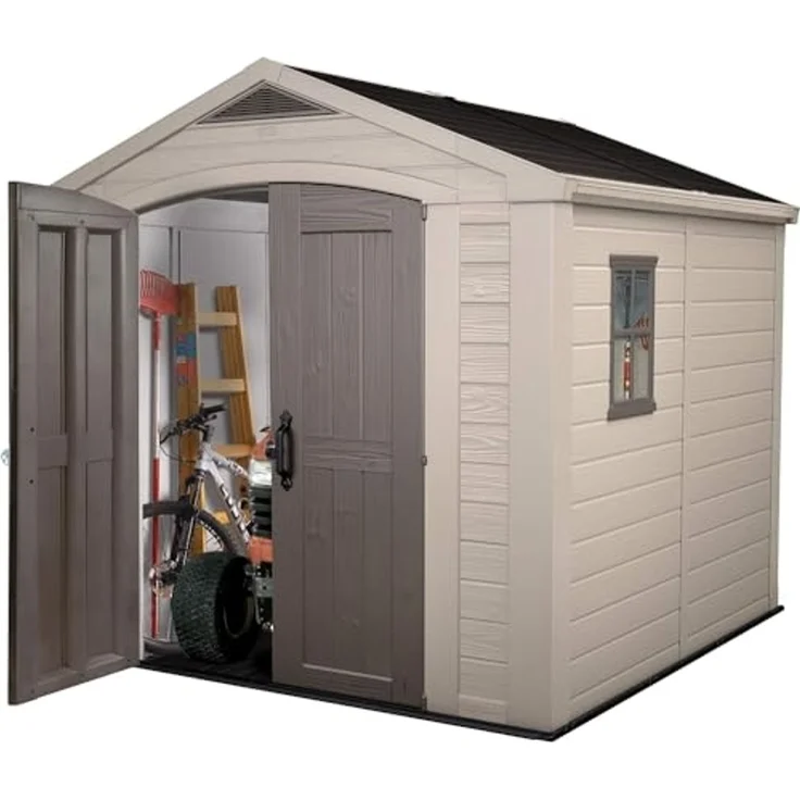 Keter Gerätehaus Factor 66 Beige 404246 – Bild 4