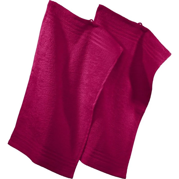 REDBEST Gästehandtuch Gästetuch 2er-Pack, Frottier (2-St), Walk-Frottier Uni – Bild 1
