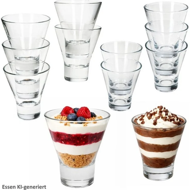 MamboCat Dessertschale MamboCat YPSI 12x Dessertgläser Glas 150ml&170ml Dessert Snacks Shots, Glas – Bild 4