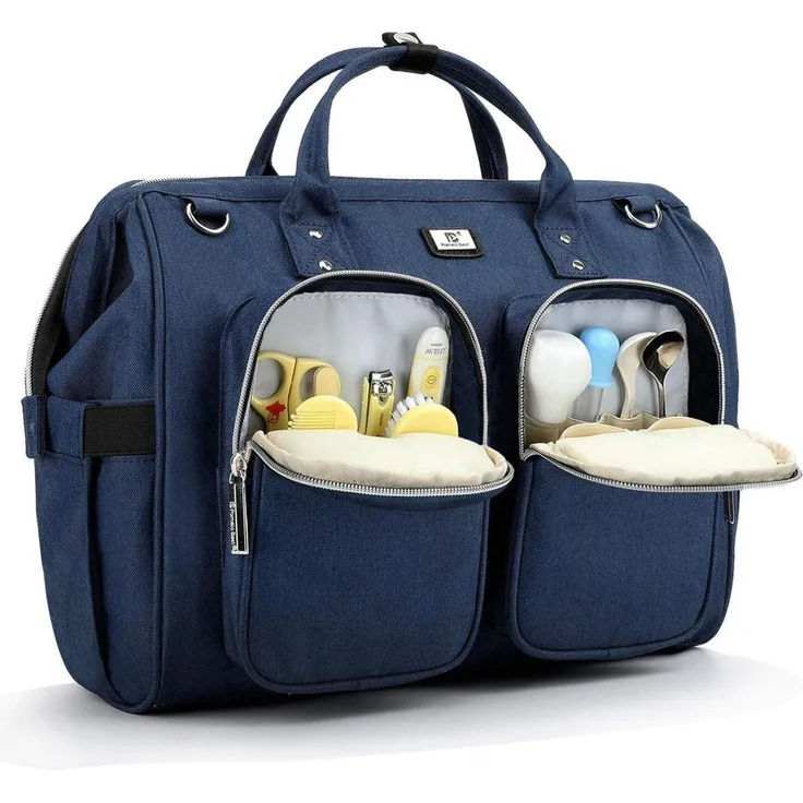 Wickeltasche mit Wickelunterlage Kinderwagen Haken multifunktional Unterwegs