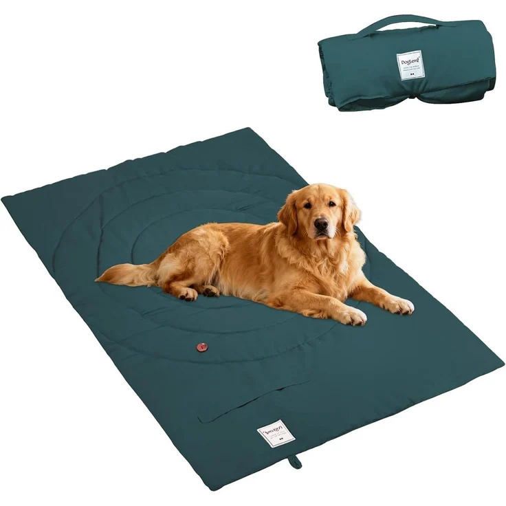Toomoke Hundematte Hundedecke für unterwegs wasserdicht rutschfeste Hundematte 95×65 cm, 100% Polyesterfaser, extra weiches Material, wasserabweisend, Hundekissen für Reise Camping – Bild 1