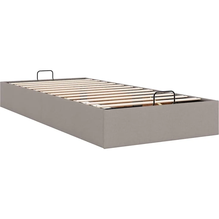 vidaXL Ottoman-Bett ohne Matratze Taupe 90x190 cm Stoff 3310844 – Bild 8
