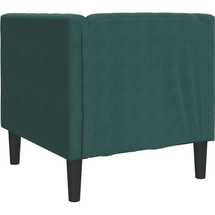 vidaXL Chesterfield-Sessel Dunkelgrün Samt 372675 – Bild 5
