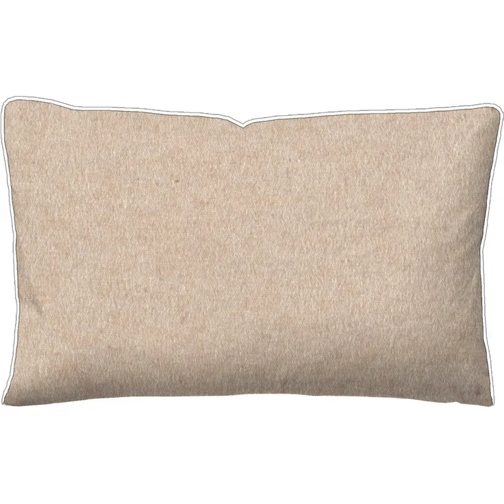 biberna Melange-Flanell Kopfkissenbezug MELANGE UNI, natur