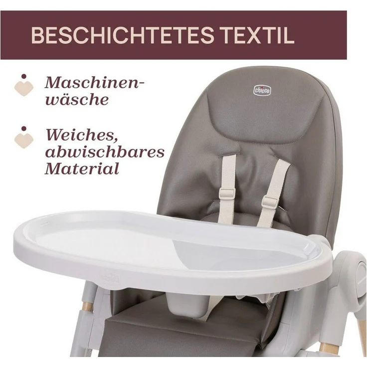 Chicco Polly Armonia Hochstuhl - Scandinavian Brau – Bild 2