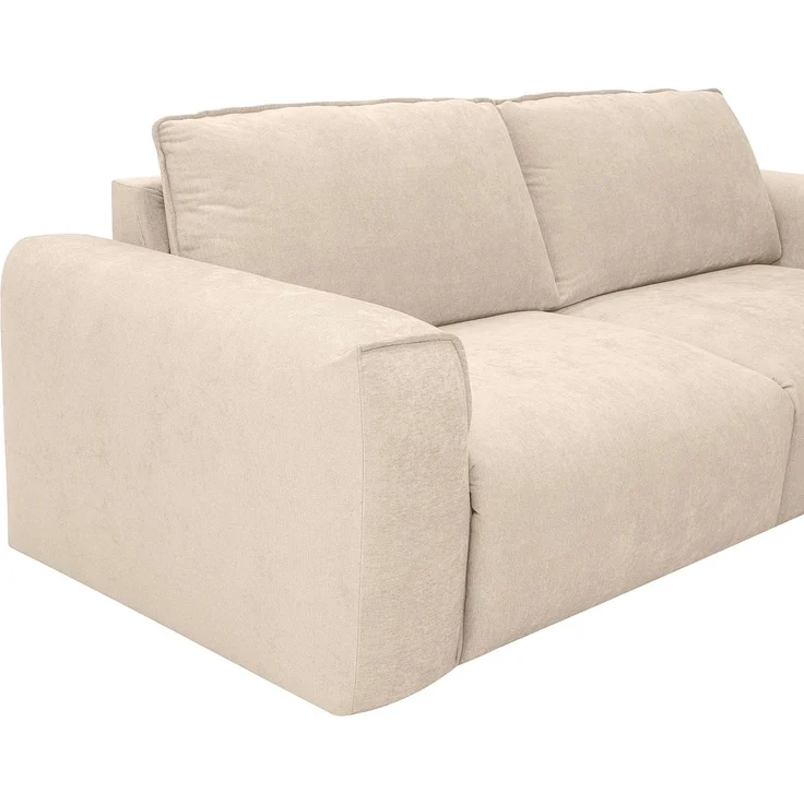 Vente-unique - POGLO - Schlafsofa - Plastik - Kunststoff (PVC) - Beige - 216 x 100 x 80 cm – Bild 7