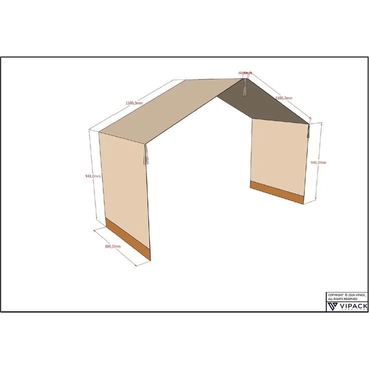 Hausbett >Buche Massiv< in Buche massiv weiß lackiert - 207,5x170x97,5 (BxHxT) – Bild 9