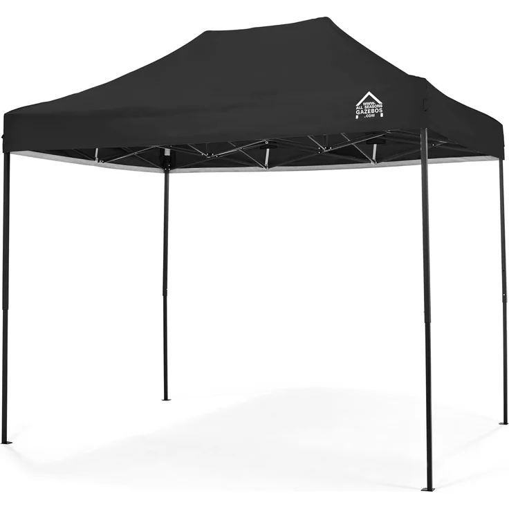 All Seasons Gazebos 3x2 m vollständig wasserdichtes Faltpavillon - Schwarz – Bild 1