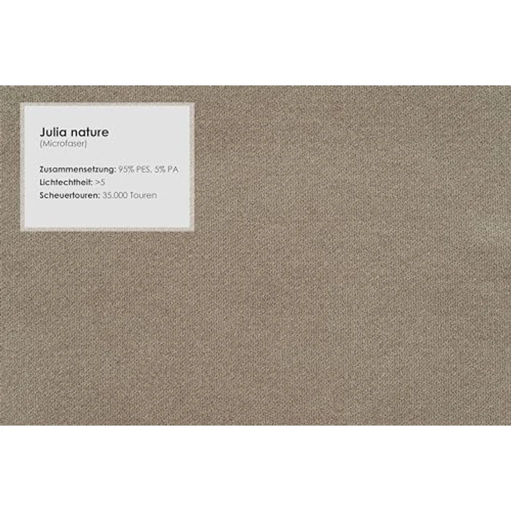 Cavadore Hocker Vida / Polsterhocker mit massiven Holzfüßen in Buche / 52 x 46 x 52 / Mikrofaser, Perlbeige – Bild 6