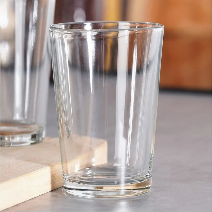 Vilde Gläser-Set Trinkgläser 200ml aus dickem Glas in klassischer Form, 6-tlg, Glas, spülmaschinengeeignet, für Säfte, 6 Stück – Bild 4
