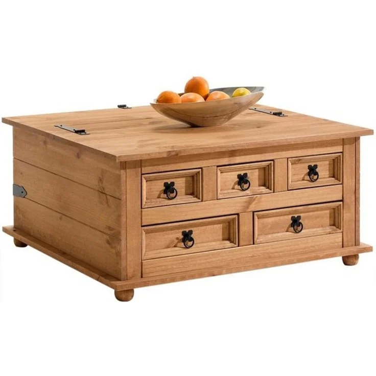 IDIMEX Truhentisch TEQUILA, Truhentisch Couchtisch Mexico Möbel Wohnzimmer Tisch Truhe Mexiko Stil – Bild 4