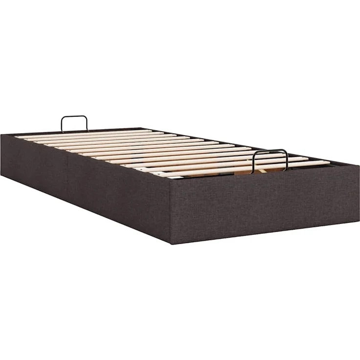 vidaXL Ottoman-Bett ohne Matratze Dunkelbraun 80x200 cm Stoff 3310836 – Bild 8