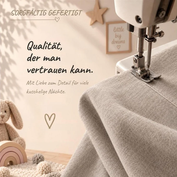 Carpe Sonno Kinderbettwäsche Biber Winter Bettwäsche 100x135 & 135x200 Kinder Baby Kuschelig, Biber, 2 teilig, Warm & Weich - Kinderbettwäsche 130x200 - 100% Baumwolle - Universum – Bild 4