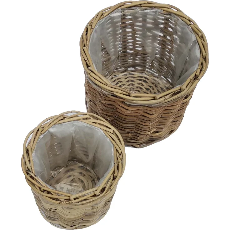 Rattan Korb Siena 2 er Set Klein – Bild 3