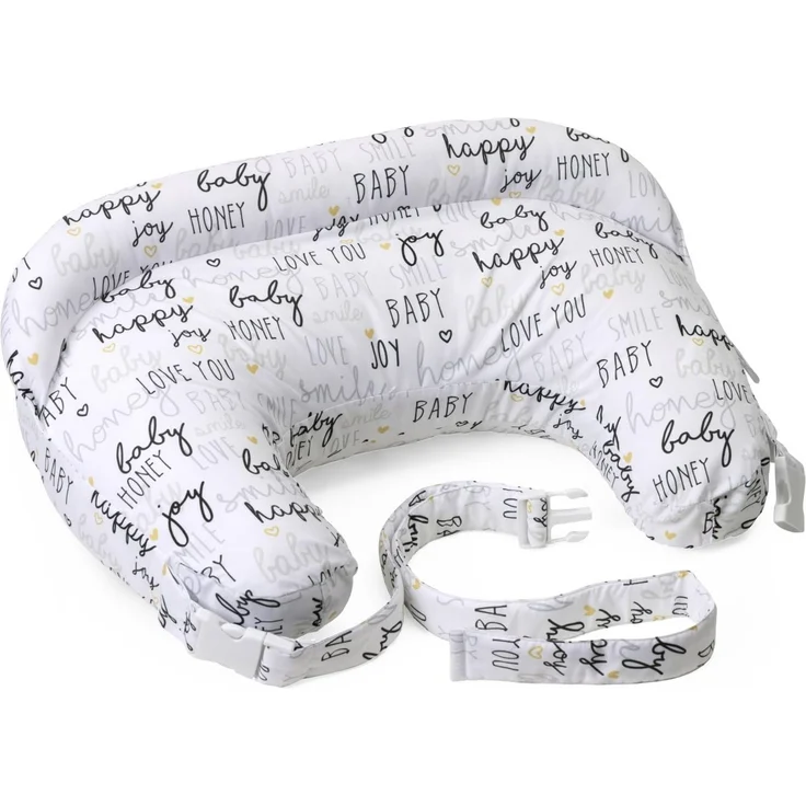 Boppy Deluxe Stillkissen, Brust und Flasche Fütterung Unterstützung, ergonomische Form mit Mutter und Baby zu unterstützen, volle Polsterung, abnehmbar und waschmaschinenfest, 0M +