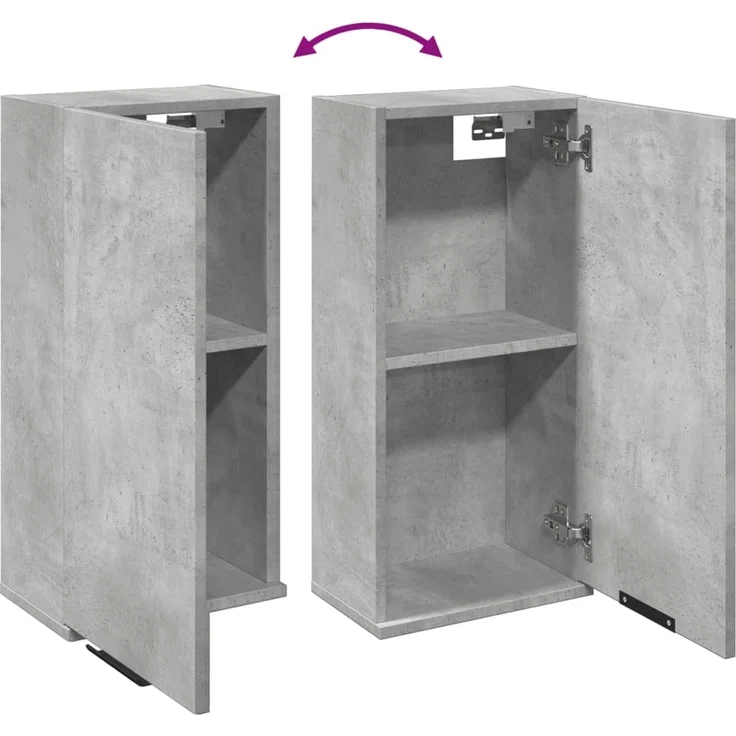 Wand-Badschrank Betongrau 32 x 20 x 67 cm – Bild 6