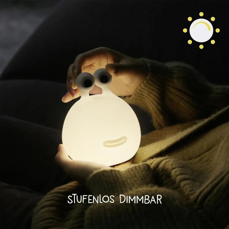 MegaLight LED Nachtlicht Momo Moon weiß dimmbar warmweiß mit Akku – Bild 3