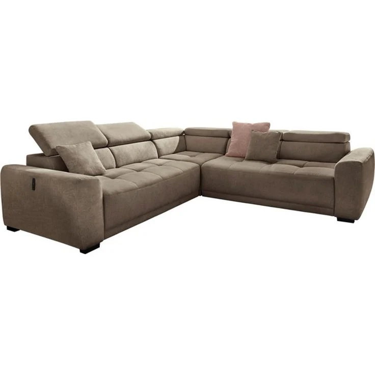 Jockenhöfer Gruppe Wohnlandschaft Monza L-Form, B: 292x292 cm, mit 30 cm elektr. Sitztiefenverstellung, 140kg Belastbarkeit je Sitz, Kopfteilverstellung & USB-Anschluss – Bild 4