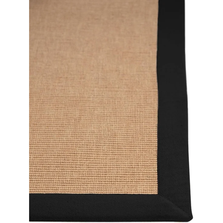 carpetfine Sisalteppich Sisal, rechteckig, Höhe: 5 mm, mit farbiger Bordüre, Anti Rutsch Rückseite – Bild 5