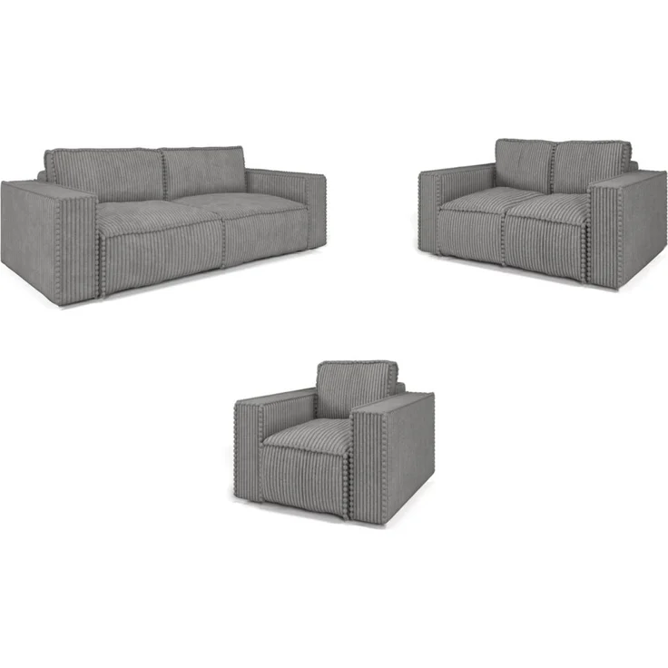 Sessel Designersessel VAJANA Stoff Tilia Grau – Bild 3
