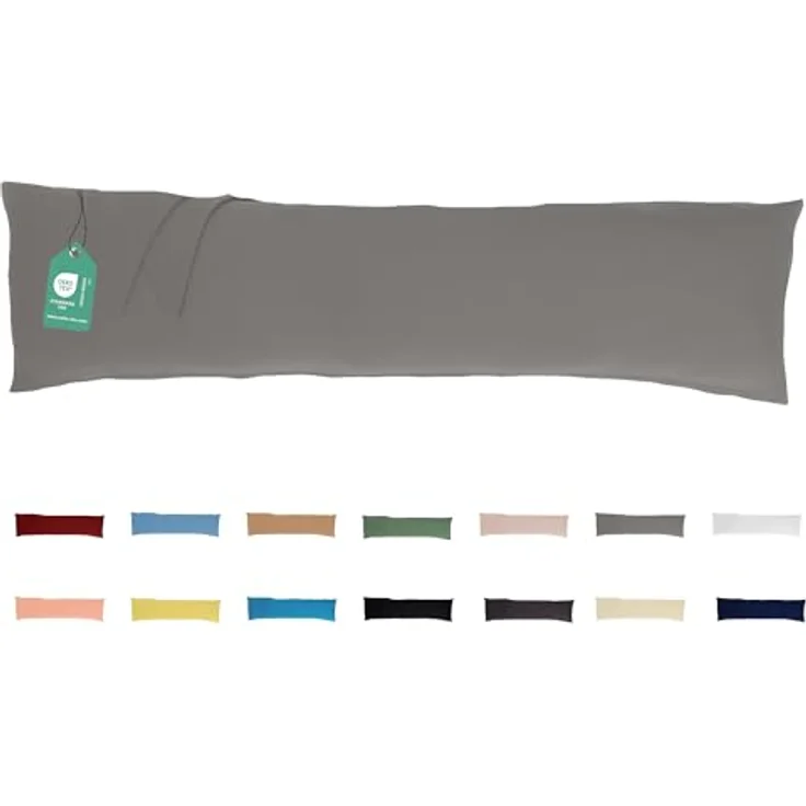 livessa Seitenschläferkissen mit bezug 40x145 cm - Schwangersschaftskissen - Schlafkissen, Kissen mit Bezug, Seitenschläferkissen : 100% Mikrofaser, Kissenbezug: 100% Baumwolle, Stillkissen mit Kissenbezug – Bild 3