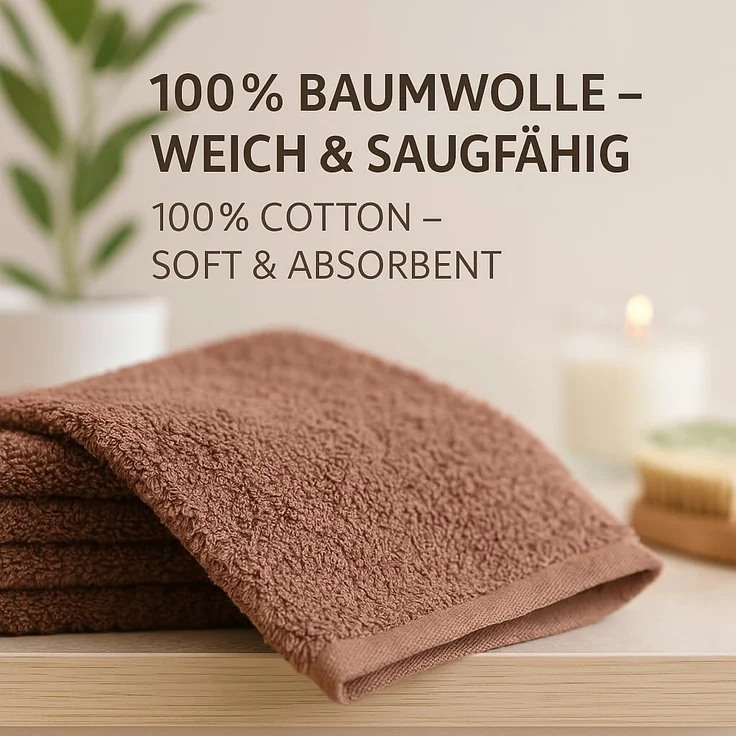 Betz Waschhandschuh 10-tlg. PREMIUM Größe 16 cmx21 cm, Baumwolle (Set, 10-St), 100% baumwolle – Bild 6