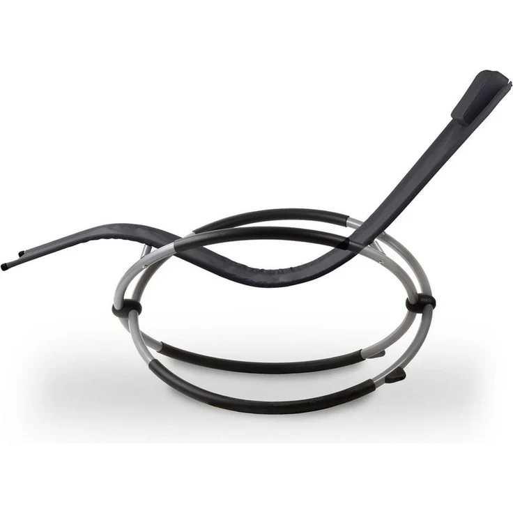 CampFeuer Gartenliege Relaxliege, Anthrazit, Gartenliege klappbar Sonnenliege Schaukelliege, Hohe Belastbarkeit – Bild 2