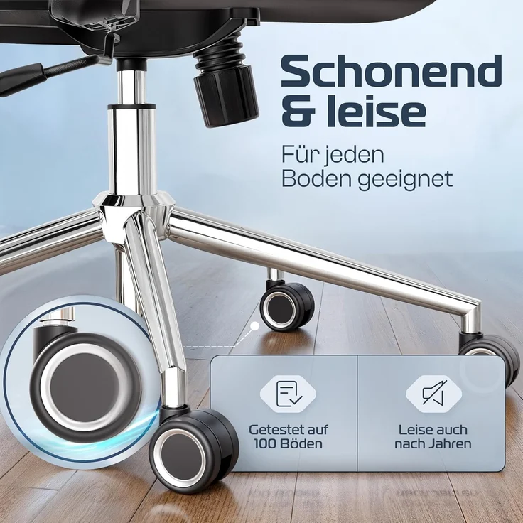 CLOUVOU BrightSeat Bürostuhl Ergonomisch 100% individuell einstellbar | Büro Stuhl & Gaming Stuhl | Computerstuhl Home Office Chair Ergonomic | Drehstuhl 150 kg – Bild 5