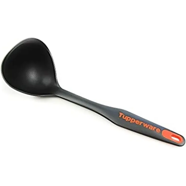 TUPPERWARE Kochlöffel Tupperware Griffbereit Schöpflöffel schwarz/orange