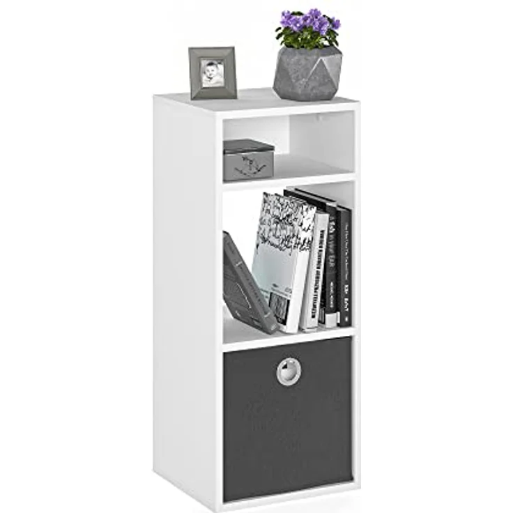 KOMTO Bücherregal RIM2 Regal Klein Standregal Würfelregal Büroregal, Bücherschrank für Kinderzimmer Regal Wohnzimmer 33,8 х 30,7 х 80,4 cm – Bild 5