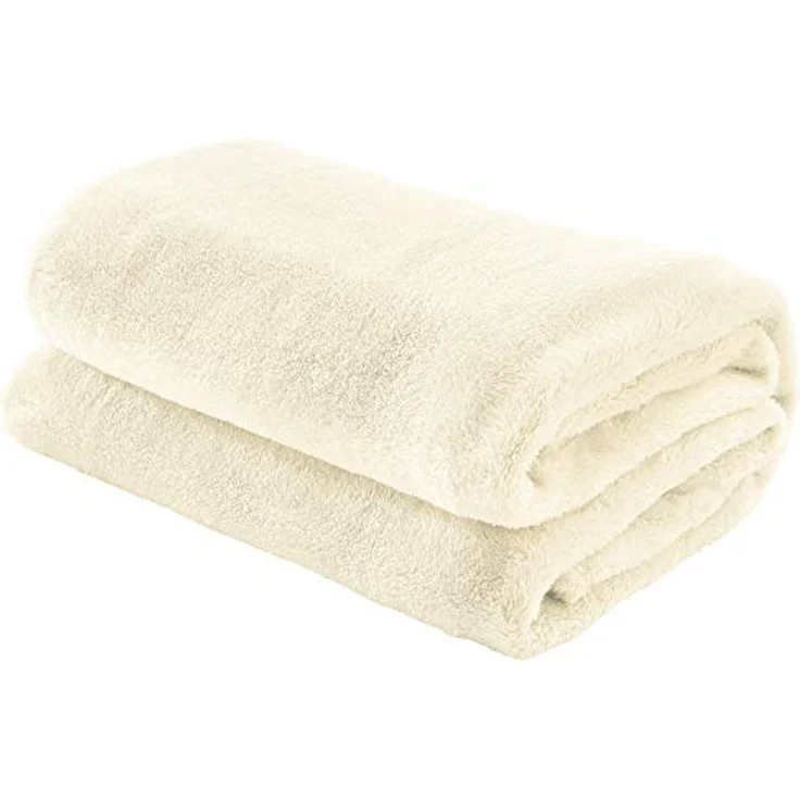Wohndecke Wohndecke "Salerno", Erwin Müller, Teddy-Fleece Uni – Bild 2
