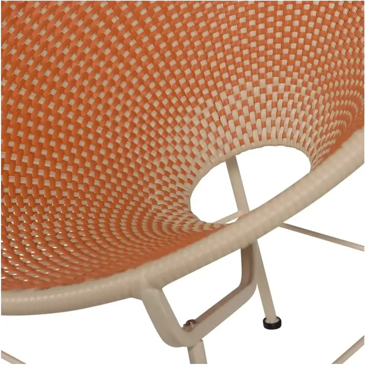 Gartensessel Kazoun - Wicker & Metall, Orange – Bild 6