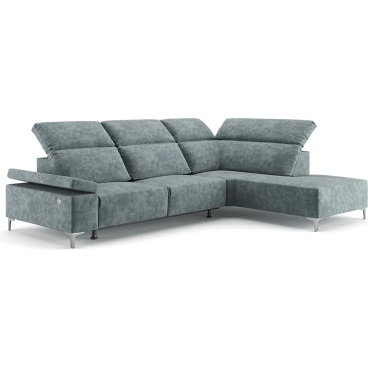 Sofa L Form James Grau 218 x 301 cm Rechte Ecke Vitalispa
