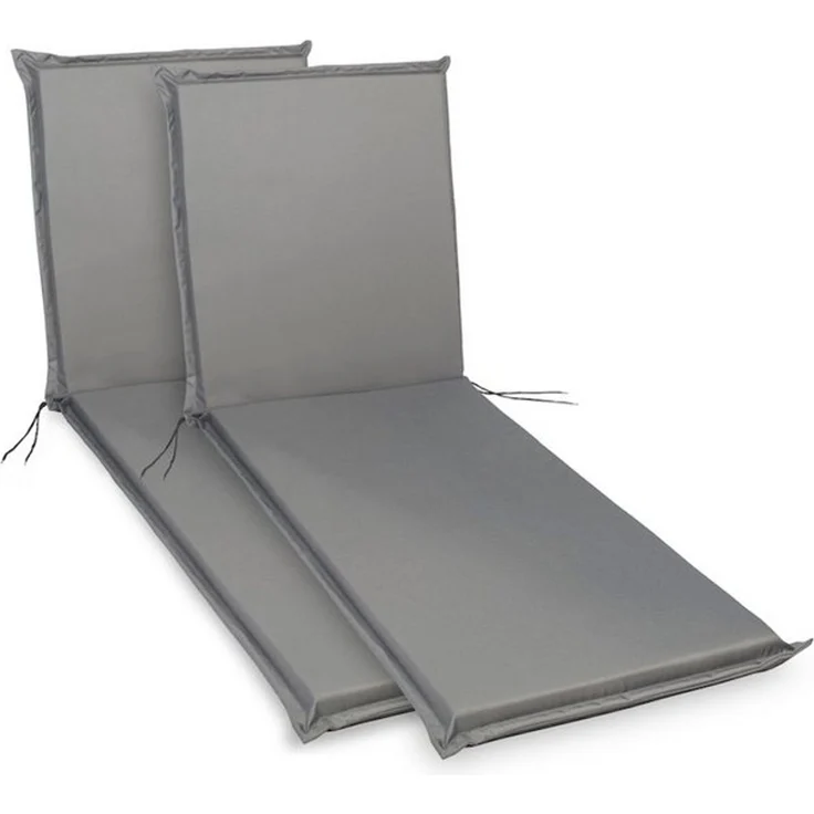 sunnypillow Liegenauflage 190 x 60 cm, 2 Stück Grau – Bild 4