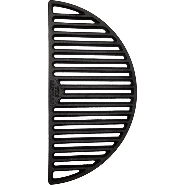 The Bastard Halbmond-Grillrost Large 48 cm aus Gusseisen für perfekte Grillstreifen und gleichmäßige Hitzeverteilung