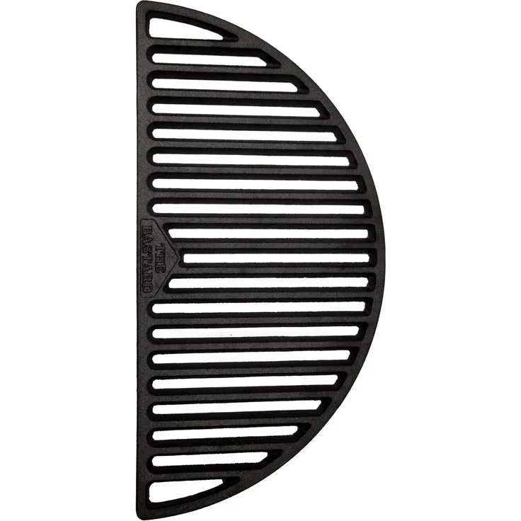 The Bastard Halbmond-Grillrost Large 48 cm aus Gusseisen für perfekte Grillstreifen und gleichmäßige Hitzeverteilung
