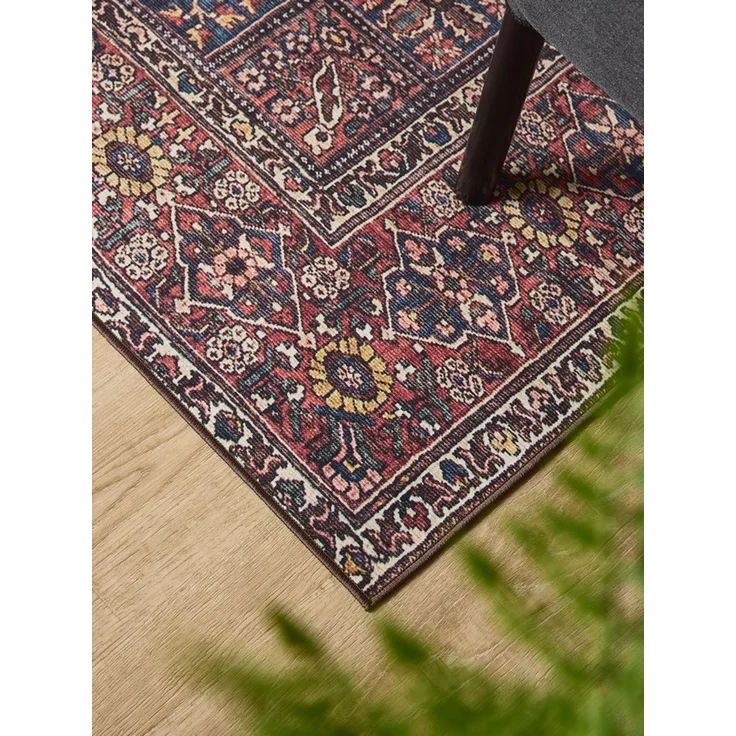 Interiyou Teppich Gent, Rechteckig, Höhe: 5 mm, Vintage Kurzflor für Wohnzimmer, Schlafzimmer, waschbar, pflegeleicht – Bild 3