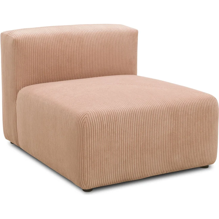 DOMO. collection Polsterhocker 800011, 1FEL, Rechteckig, individuell kombinierbar, modularer Cord Fußhocker, Polstergarnitur, 85 x 108 x 69 (BxTxH), rose – Bild 2