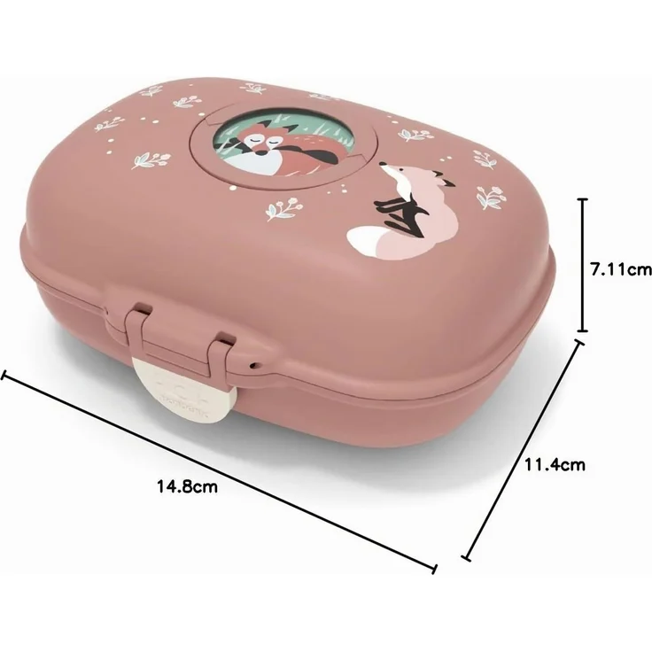 PEUGEOT Snackbox FOX LBH 15x11x7 cm rosa – Bild 6