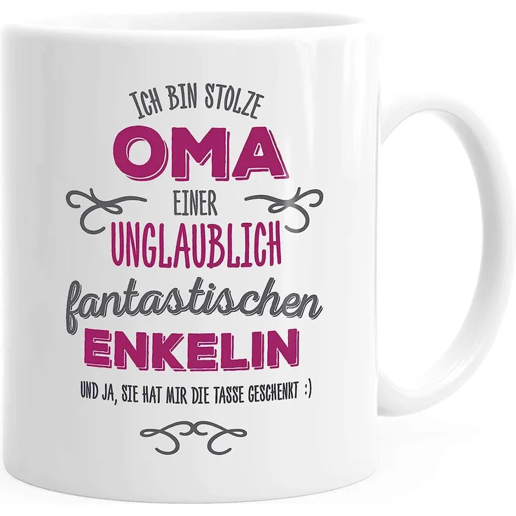 MoonWorks Tasse ''Kaffee-Tasse Ich bin stolze Oma eine_t_Oma ungeheuer fantastischen von_t_Oma Geschenk Spruch MoonWorks''