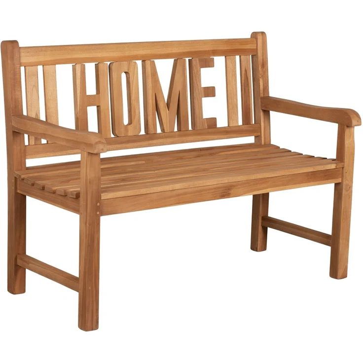 Teakholz Gartenbank HOME 120 cm – Bild 2