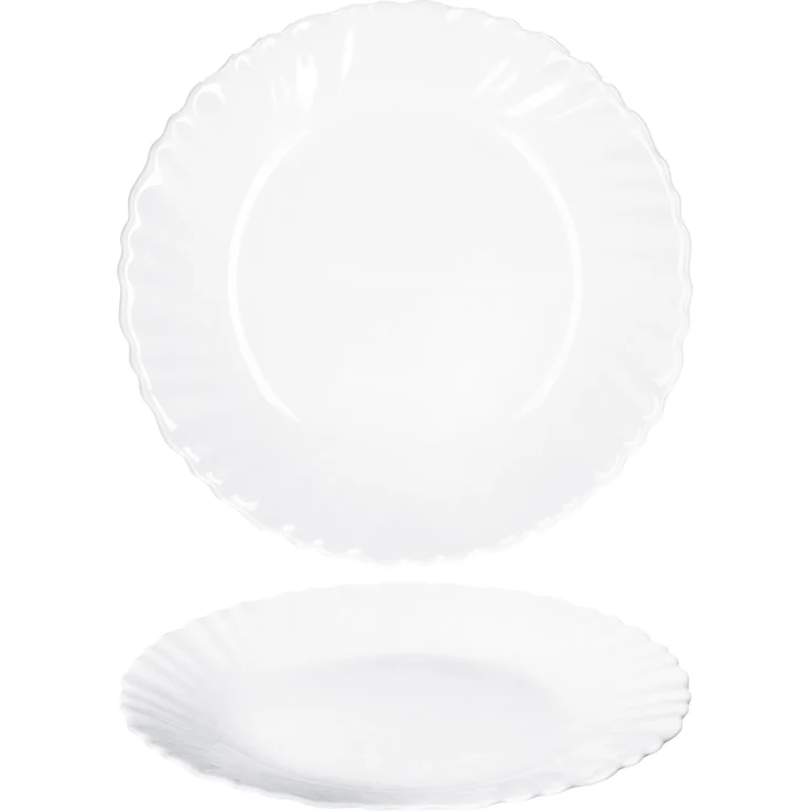 MamboCat Frühstücksteller 6x Kuchenteller Arkona Opalglas 19cm weiß Frühstücks-Teller – Bild 4