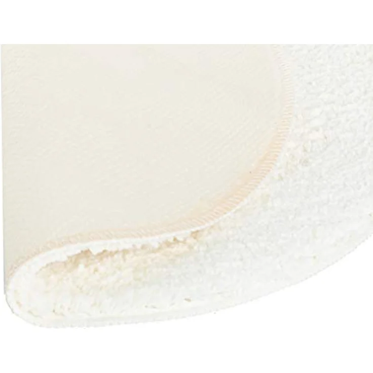 Brandsseller Badematte Ø 60 cm Badvorleger Badteppich Rund Weiß – Bild 5