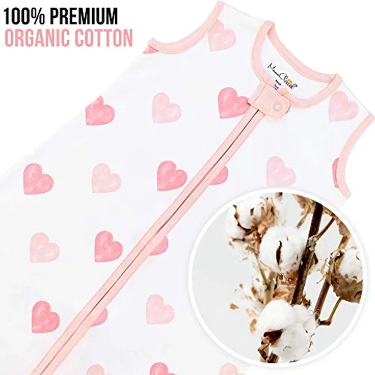 Mama Cheetah Baby Schlafsack, Bio-Baumwolle, Tragbare Babydecke, Schlafsack mit 2-Wege-Reißverschluss, Ganzjahres-Baby-Schlafsack, Kleinkind Junge Mädchen Neugeborenes – Bild 3