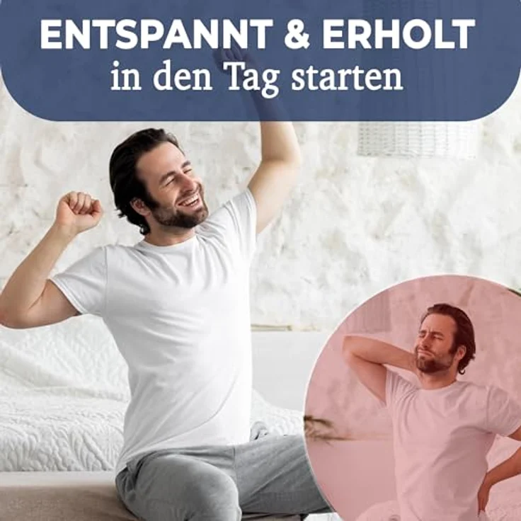 KNERST ErgoFit Matratzen Topper, 7-Zonen-Komfort, 5 cm hoch, 90 x 200 cm, abnehmbarer Bezug, waschbar bei 95°C – Bild 7
