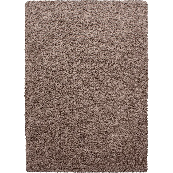 Hochflor Teppich Lux rechteckig - 300x400 cm - Mokka
