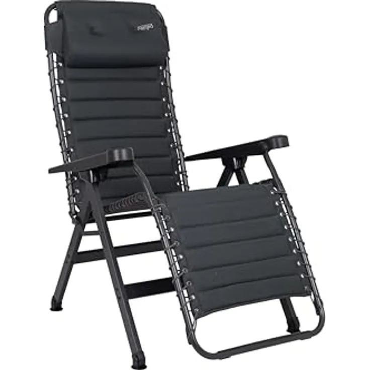 Crespo Relaxliege AP/432, stufenlos verstellbar mit Air-Select Dry Comfort Schaumstoffpolsterung, grau